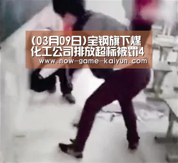 (03月09日)宝钢旗下煤化工公司排放超标被罚4.5万:开元体育(图3) 开元体育